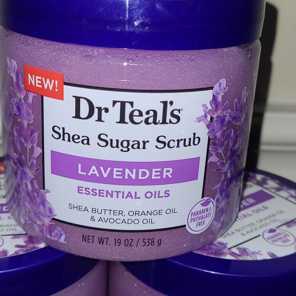 Dr Teal's Lavender Shea Sugar Scrub - Set Of 3